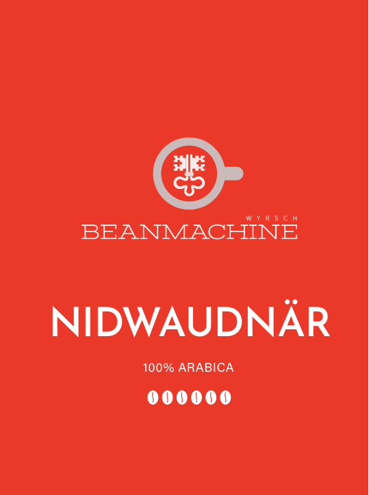Nidwaudnär Kaffee-Etikett